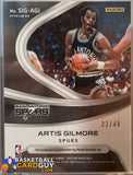 Artis Gilmore 2020-21 Panini Spectra Signatures #/49 autograph, basketball card, numbered, prizm