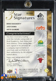 Artis Gilmore/Jack Sikma/Brad Daugherty 2009-10 SP Signature Edition 3 Star Signatures #/35 autograph, basketball card, numbered