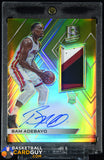 Bam Adebayo 2017-18 Panini Spectra Gold #117 JSY AU RPA RC #/10 autograph, basketball card, numbered, patch, prizm