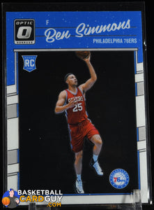 Ben Simmons 2016-17 Donruss Optic #151 RC basketball card, prizm