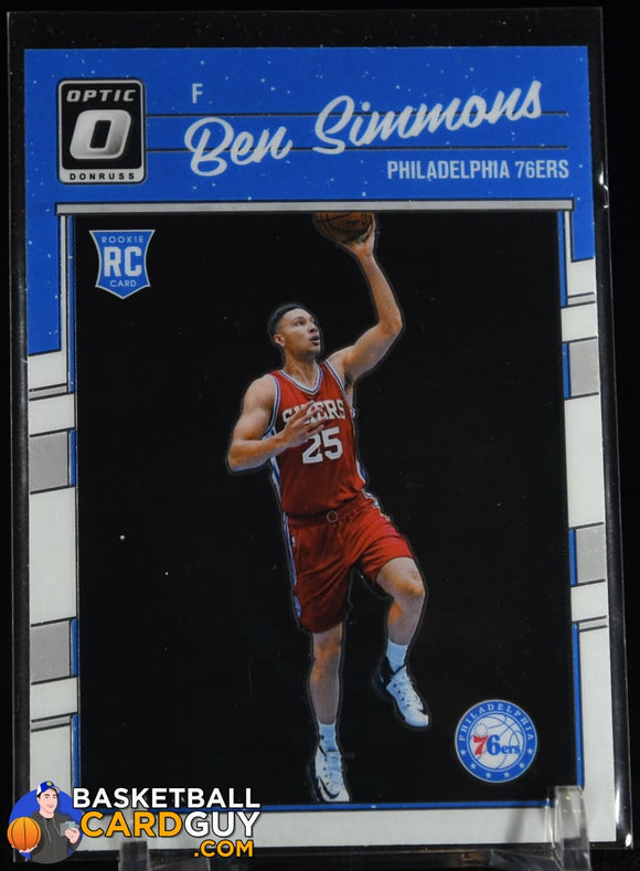 Ben Simmons 2016-17 Donruss Optic #151 RC basketball card, prizm