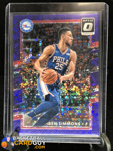 Ben Simmons 2017-18 Donruss Optic Fast Break Purple #/155 - Basketball Cards