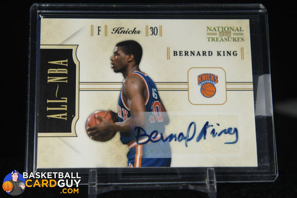Bernard King 2010-11 Playoff National Treasures All NBA Signatures #/99 autograph, basketball card, numbered