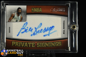 Bill Russell 2009-10 Timeless Treasures Private Signings #/25 autograph, basketball card, numbered