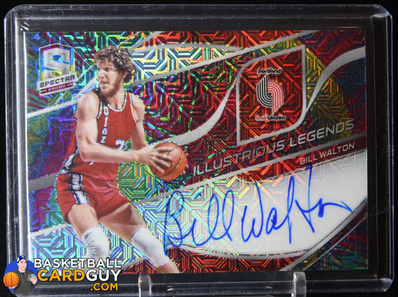 Bill Walton 2019-20 Panini Spectra Illustrious Legends Signatures Meta #13 autograph, basketball card, numbered