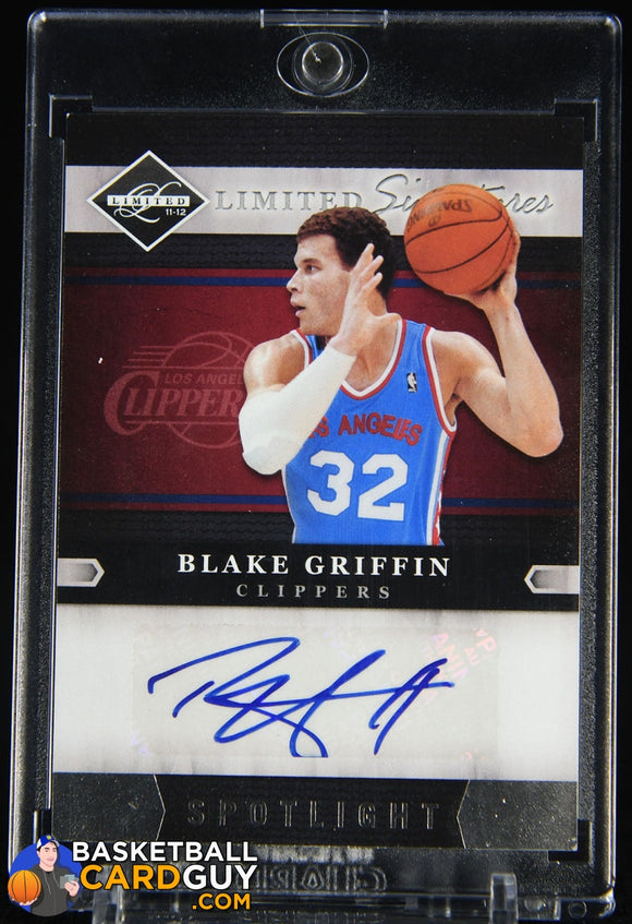 Blake Griffin 2011-12 Limited Signatures Silver Spotlight #1 #/10 autograph, basketball card, numbered
