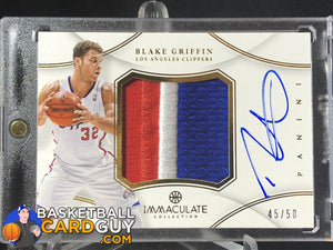 Blake Griffin 2012-13 Immaculate Collection Jumbo Patch Autographs - Basketball Cards