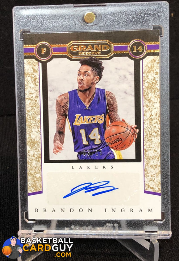 Brandon Ingram 2016-17 Panini Grand Reserve Grand Autographs Granite #/15 - Basketball Cards