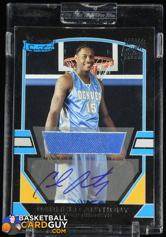 Carmelo Anthony 2003-04 Bowman Signature Edition #77 #/1170 JSY AU 