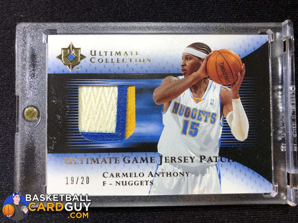 Carmelo Anthony 2005-06 Ultimate Collection Patches Gold #UJPCA - Basketball Cards