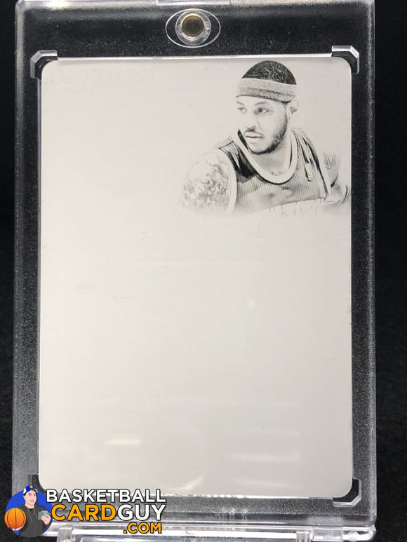Carmelo Anthony 2013-14 Flawless Patch Auto Black Plate #31 1/1 - Basketball Cards