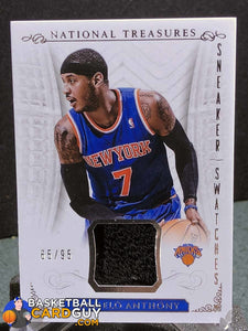 Carmelo Anthony 2013-14 Panini National Treasures Sneaker Swatches - Basketball Cards