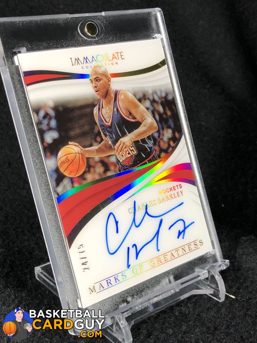 ★2018-19 Charles Barkley Panini Prizm Auto 直筆サインカード 直書き Philadelphia 76ERS チャールズ バークレー 2018-19 Panini Hoops Basketball - #179 - Charles Barkley