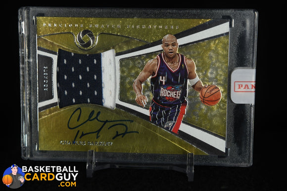 Charles Barkley 2019-20 Panini Opulence Precious Swatch Signatures #29 #/49 autograph, basketball card, jersey, numbered