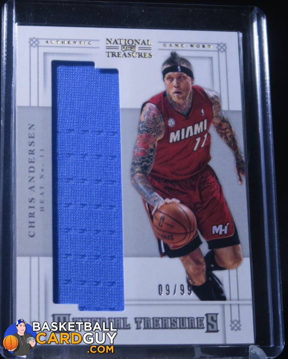 Chris Andersen Material Treasures /99 - Basketball Cards