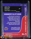 Chris Bosh 2003-04 Bowman Fabric of the Future #CB basketball card, jersey, rookie card