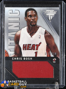 Chris Bosh 2013-14 Panini Titanium Titanic Threads Jumbo #13 #/299 basketball card, jersey, numbered