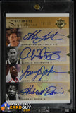 Christian Laettner/Alonzo Mourning/Larry Johnson/Hubert Davis 2010-11 Ultimate Collection Signatures Quad #/15 autograph, basketball card, 