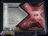 Clyde Drexler 2006-07 SPx Flashback Fabrics Autographs #AFFCD autograph, basketball card, jersey, numbered