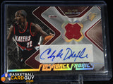 Clyde Drexler 2006-07 SPx Flashback Fabrics Autographs #AFFCD autograph, basketball card, jersey, numbered