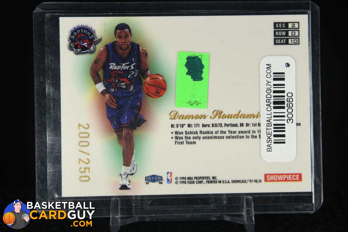 Damon Stoudamire 1997-98 Flair Showcase ROW 0 #10 #/250 
