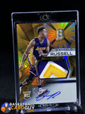 D'Angelo Russell 2015-16 Panini Spectra Rookie Jersey Autographs Prizms Orange #102 - Basketball Cards