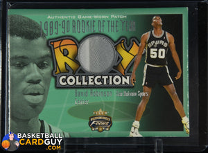 David Robinson 2001-02 Fleer Focus ROY Collection Jerseys Patches #/100 basketball card, numbered, patch