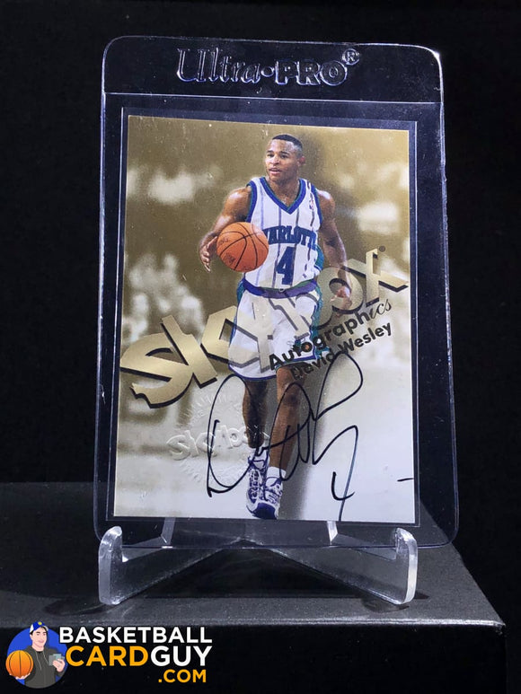 David Wesley 1998-99 Skybox Premium Autographics - Basketball Cards