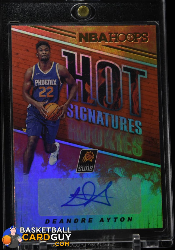 Deandre Ayton 2018-19 Hoops Hot Signatures Rookies autograph, basketball card, rookie card