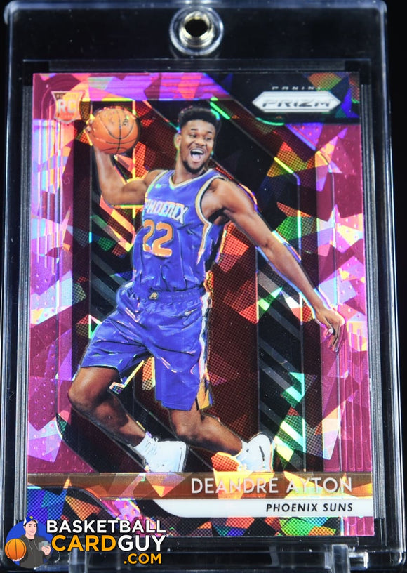 Deandre Ayton 2018-19 Panini Prizm Prizms Pink Ice RC #279 autograph, basketball card, prizm, rookie card