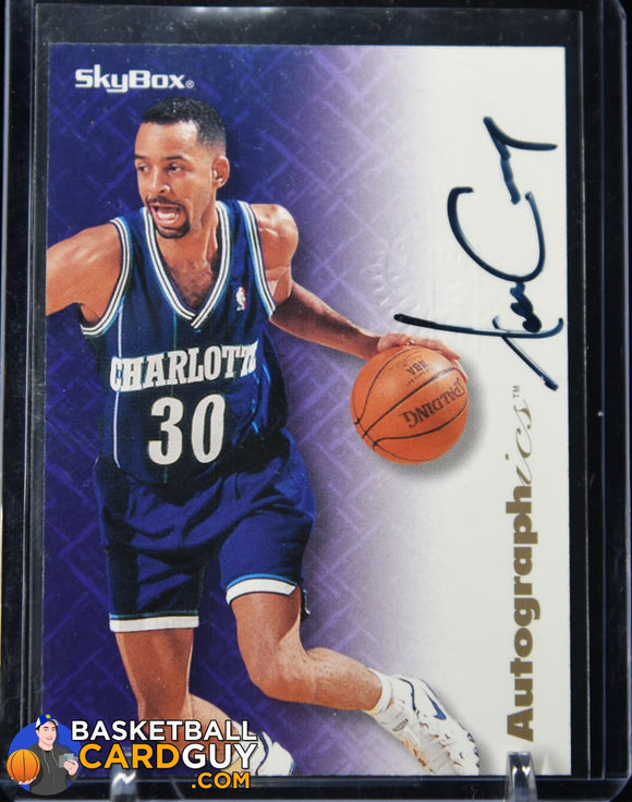 Dell Curry 1996-97 Skybox Autographics (Stephen Curry’s Father) autograph, basketball card