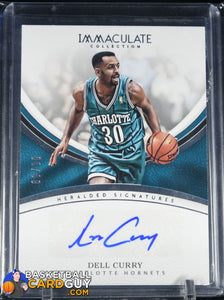 Dell Curry 2016-17 Immaculate Collection Heralded Signatures #/99 autograph, basketball card, numbered