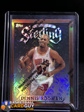 Dennis Rodman 1996-97 Finest Bronze Refractors #5 - Basketball Cards