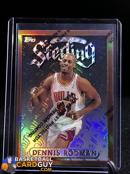 Dennis Rodman 1996-97 Finest Bronze Refractors #5 – Basketball
