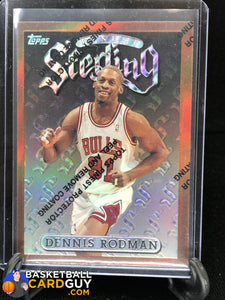 Dennis Rodman 1996-97 Finest Refractors #5 Bronze (NO GREEN!) - Basketball Cards