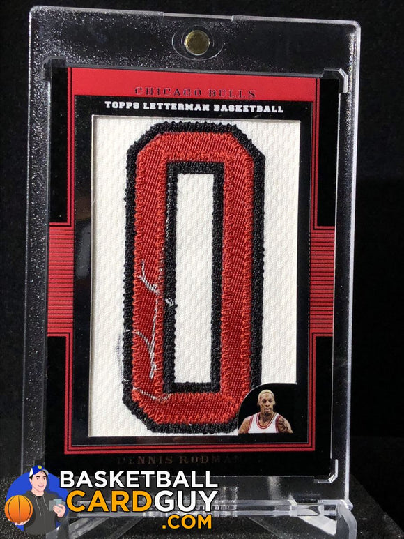Dennis Rodman 2007-08 Topps Letterman Patch Signatures /9 - Basketball Cards
