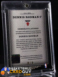 Dennis Rodman 2007-08 Topps Letterman Patch Signatures /9 - Basketball Cards