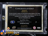 Dennis Rodman 2011-12 Exquisite Collection Dimensions Autographs - Basketball Cards