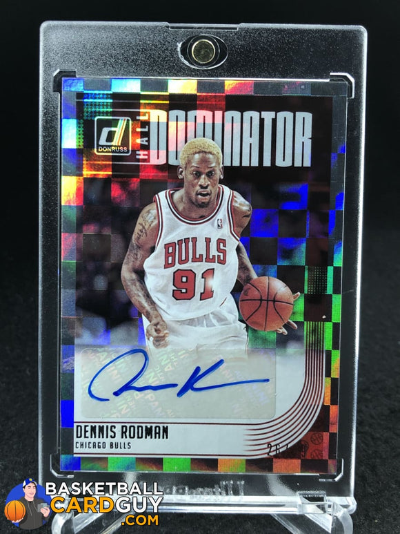 Dennis Rodman 2016-17 Donruss Hall Dominator Signatues #/49 - Basketball Cards