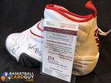 Dennis Rodman Autographed Nike Ndestrukt Shoe "Bad As I Wanna Be" Inscription (JSA Witnessed) - Basketball Cards