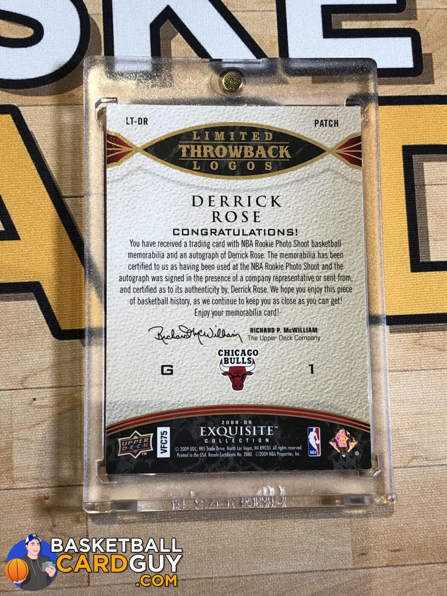 Derrick Rose 2008-09 Exquisite Collection Limited Throwback Derrick Rose 2008-09 Exquisite Collection Limited Throwback