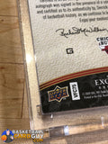 Derrick Rose 2008-09 Exquisite Collection Limited Throwback Logos Autographs basketball card