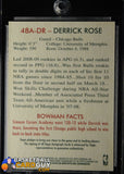 Derrick Rose 2009-10 Bowman 48 Autographs #48ADR autograph, basketball card