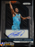Devonte Graham 2018-19 Prizm Autograph RC #RS-DGR autograph, basketball card, rookie card