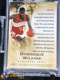 Dominique Wilkins 2014 Leaf Q Memorabilia Game Worn Shoe Autographs - Basketball Cards