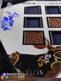 Donovan Mitchell 2017-18 Absolute Memorabilia Tools of the Trade Six Swatch Signatures #12 - Basketball Cards