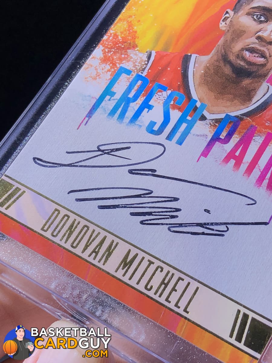 Donovan Mitchell 2017-18 Court Kings Fresh Paint Autographs