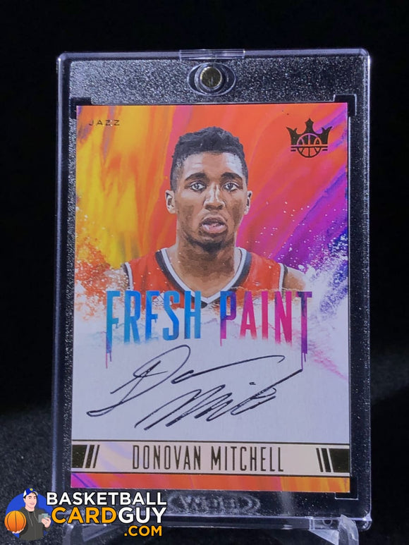Donovan Mitchell 2017-18 Court Kings Fresh Paint Autographs Level II #/200 - Basketball Cards