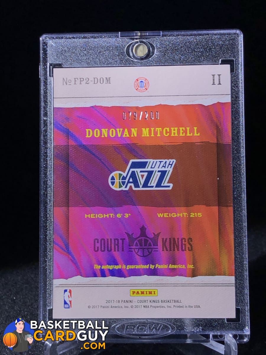 Donovan Mitchell 2017-18 Court Kings Fresh Paint Autographs