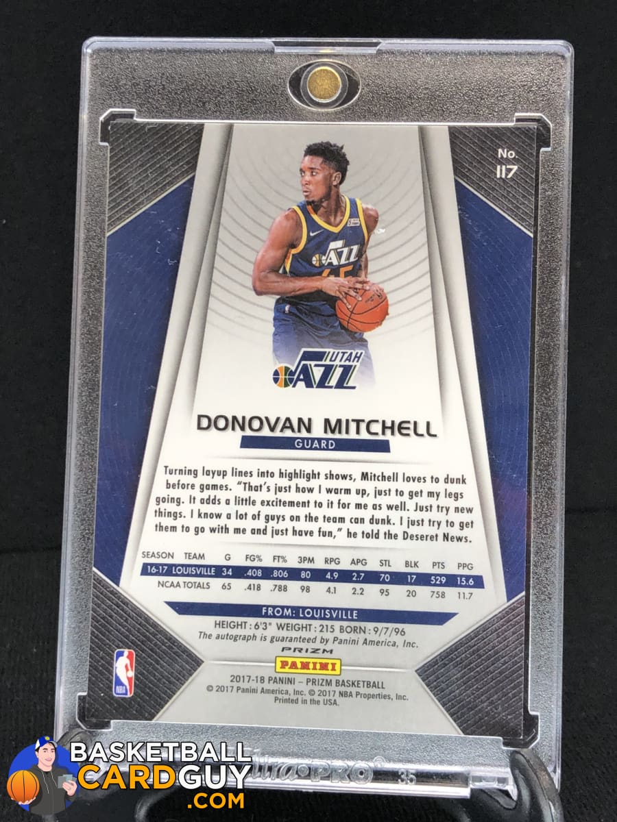 Donovan Mitchell 2017-18 Panini Prizm Autographs Fast Break